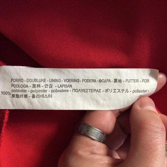 Zara low cut fitted mini red dress (XS) - Picture 9 of 9